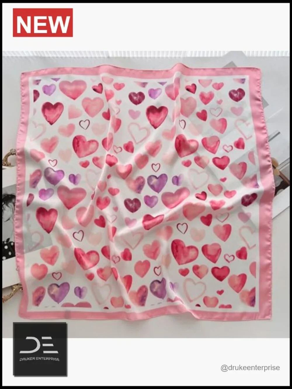 Square Satin Scarf for Women Fashion Neck Scarf Hair Scarf Bag Scarf
